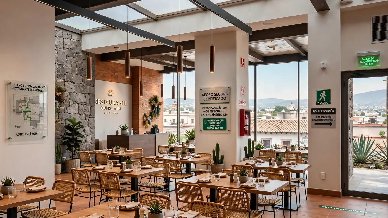 Dictamen Aforo Querétaro restaurantes plazas